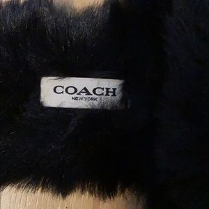 NWOT Coach Fuzzy Slippers